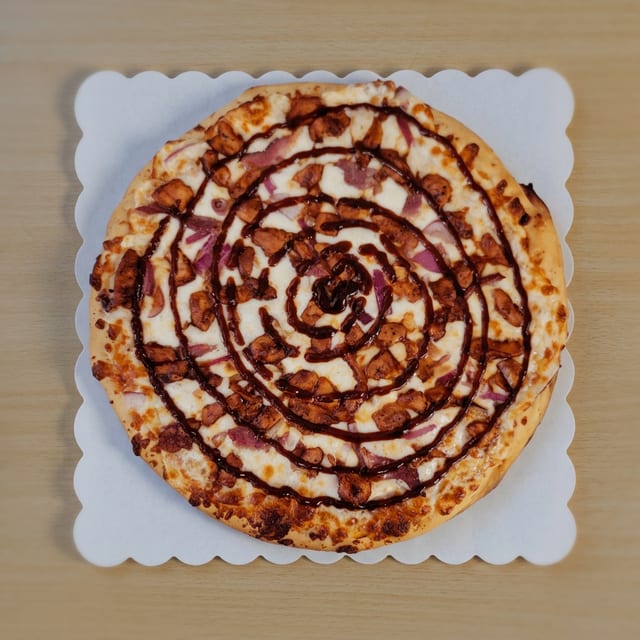 BBQ Chicken Pizza.