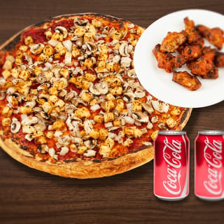 Pizza, Wings & Sodas Combo